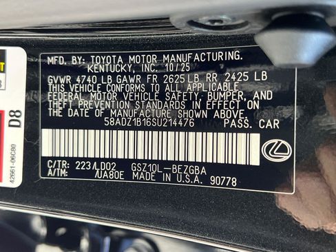 New 2025 Lexus ES 350 w/ Premium Package image 27