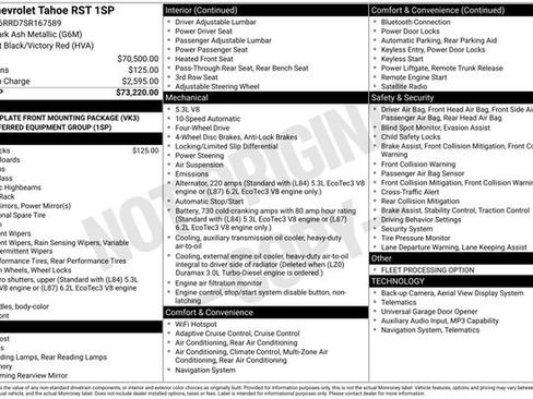 Used 2025 Chevrolet Tahoe RST AWD/4WD image 5