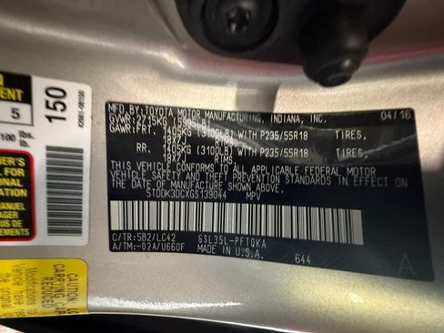 Used 2016 Toyota Sienna XLE AWD/4WD image 25
