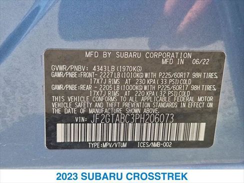 Used 2023 Subaru Crosstrek 2.0i AWD/4WD image 26