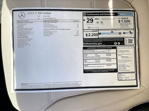 New 2025 Mercedes-Benz C 300 Sedan image 19