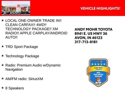 Used 2023 Toyota 4Runner TRD Sport w/ Technology Package AWD/4WD image 2