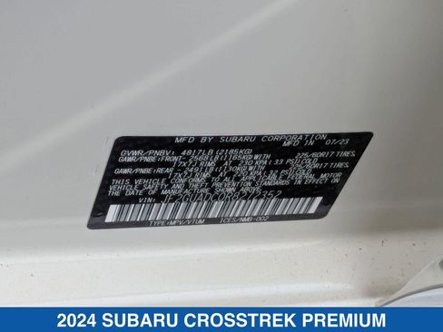 Certified 2024 Subaru Crosstrek 2.0i Premium AWD/4WD image 37