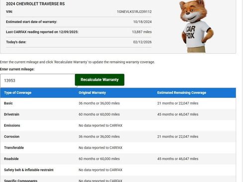 Used 2024 Chevrolet Traverse RS image 73