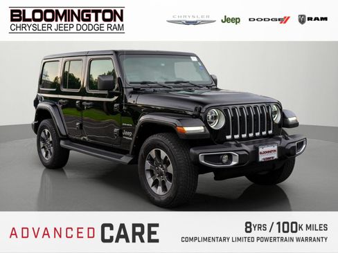 Used 2022 Jeep Wrangler Unlimited Sahara w/ LED Lighting Group AWD/4WD image 1