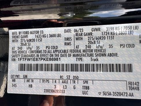 Used 2023 Ford F150 Lariat w/ Equipment Group 502A High AWD/4WD image 35