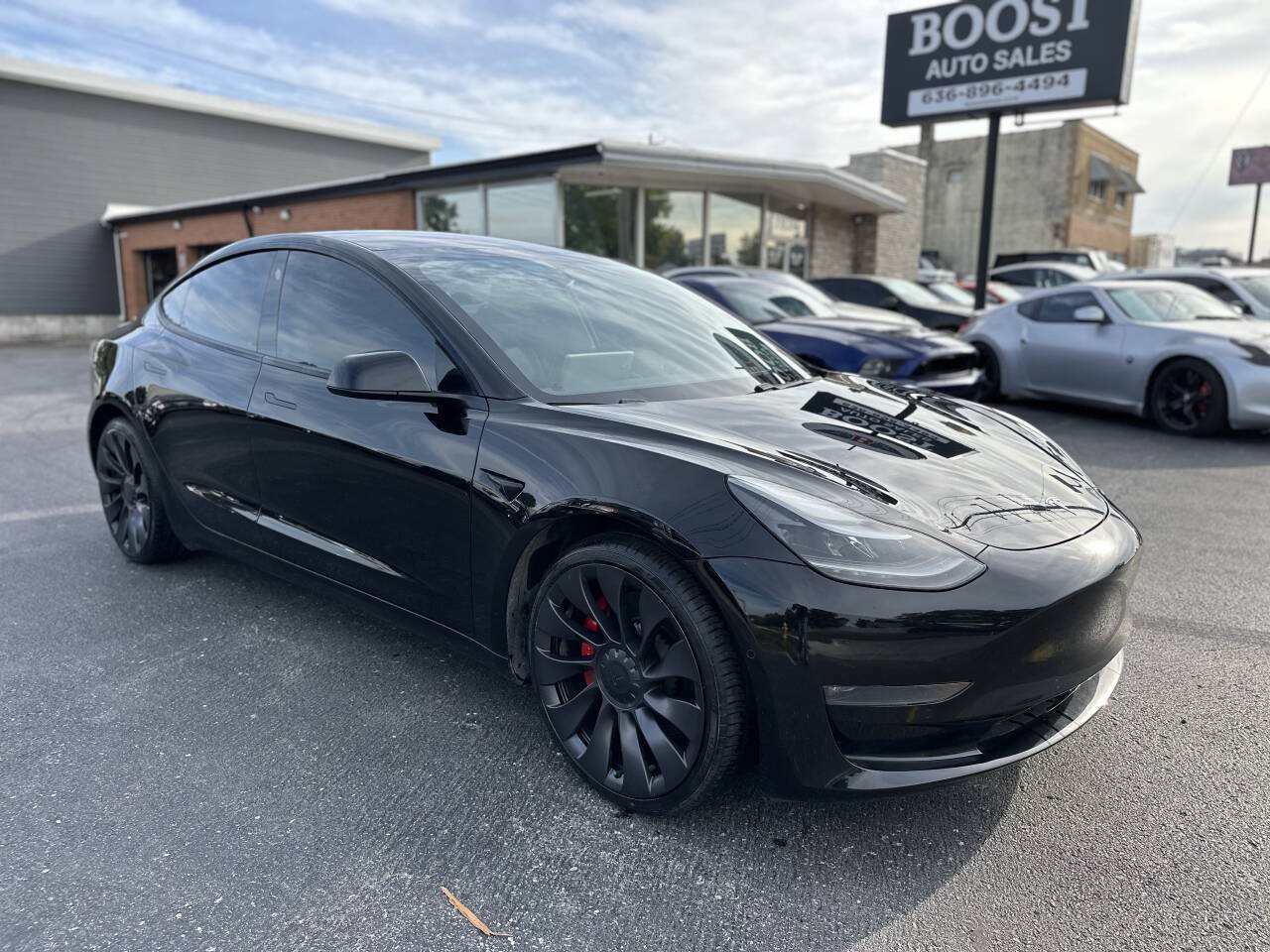 Used 2021 Tesla Model 3 Performance AWD/4WD image 1