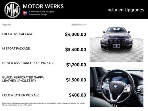 Used 2019 BMW 740i xDrive w/ Executive Package AWD/4WD image 4