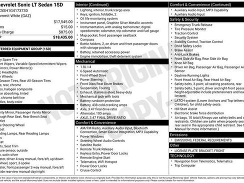 Used 2016 Chevrolet Sonic LT image 7