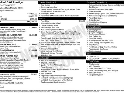 Used 2017 Audi A6 3.0T Prestige w/ Prestige Package