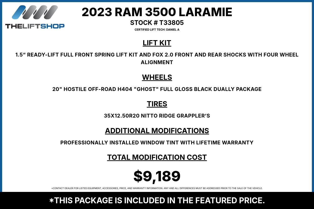 Used 2023 RAM 3500 Laramie AWD/4WD image 2