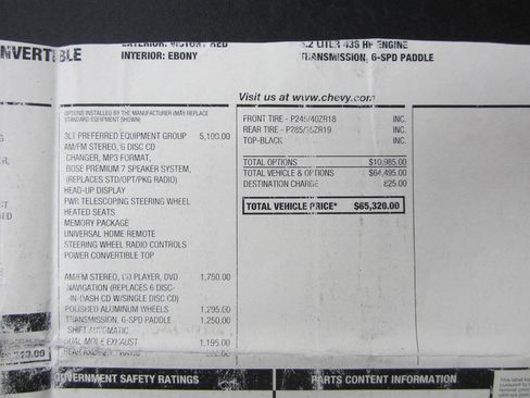 Used 2008 Chevrolet Corvette Convertible w/ Preferred Equipment Group RWD image 47