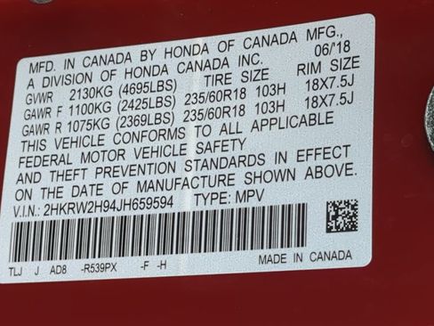Used 2018 Honda CR-V Touring image 28