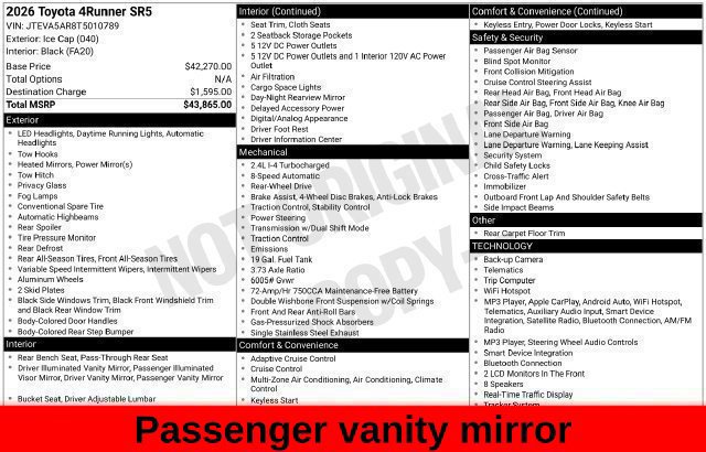Used 2026 Toyota 4Runner SR5 RWD image 62