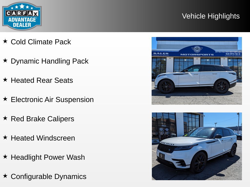 Used 2025 Land Rover Range Rover Velar Dynamic SE AWD/4WD image 4