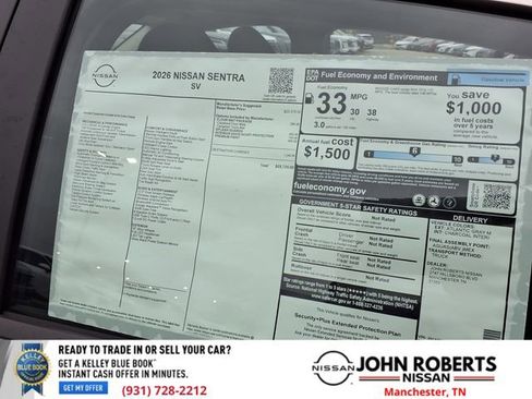 New 2026 Nissan Sentra SV w/ Floor Mat Package FWD image 20