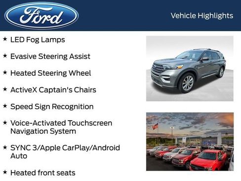 Certified 2021 Ford Explorer XLT w/ Equipment Group 202A RWD image 12