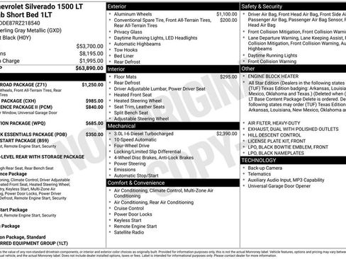 Used 2024 Chevrolet Silverado 1500 LT w/ Z71 Off-Road Package AWD/4WD image 42