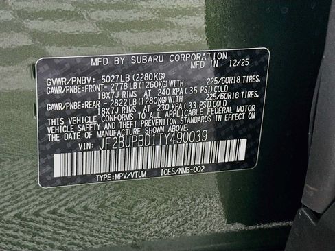 Certified 2026 Subaru Outback Premium AWD/4WD image 31