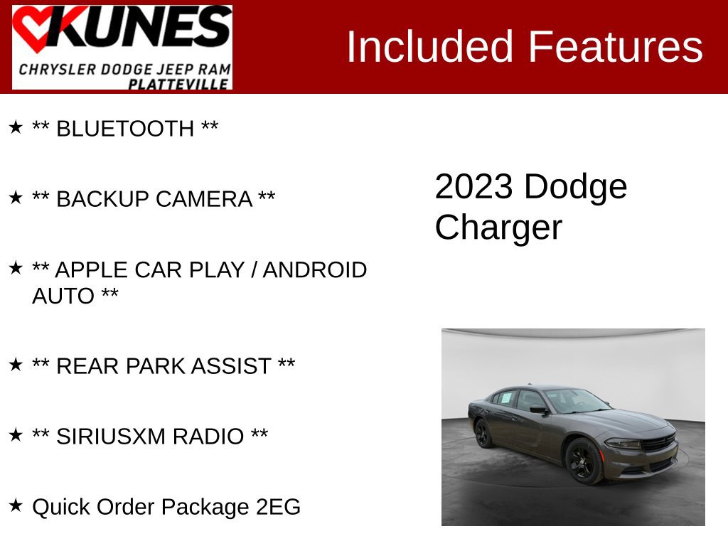 Used 2023 Dodge Charger SXT RWD image 2
