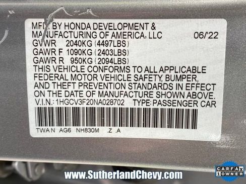 Used 2022 Honda Accord Sport image 41