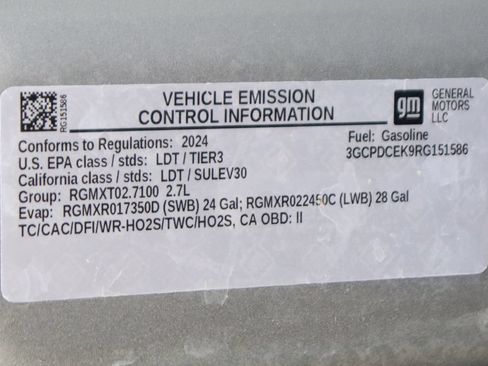 Used 2024 Chevrolet Silverado 1500 Custom Trail Boss AWD/4WD image 14