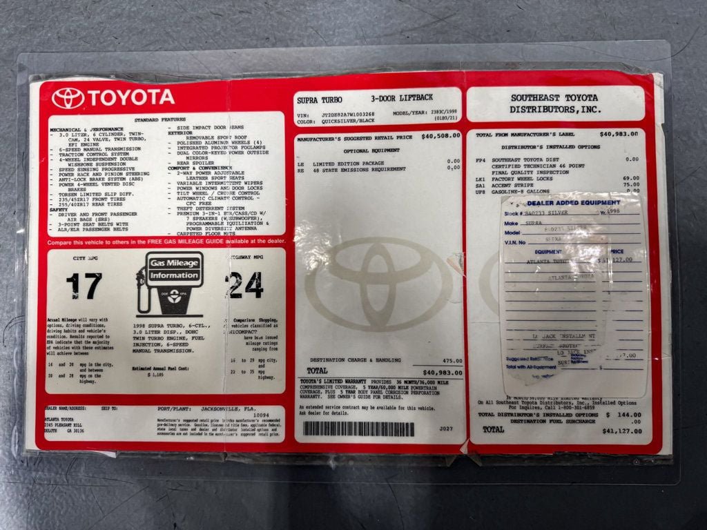 Used 1998 Toyota Supra Turbo RWD image 90