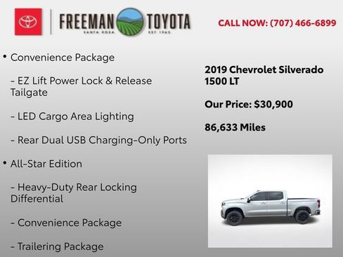 Used 2019 Chevrolet Silverado 1500 LT w/ All-Star Edition AWD/4WD image 13