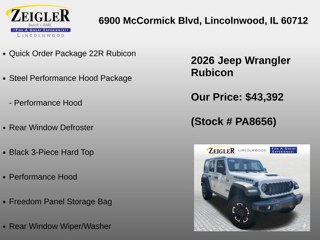 Used 2026 Jeep Wrangler Unlimited Rubicon AWD/4WD image 6