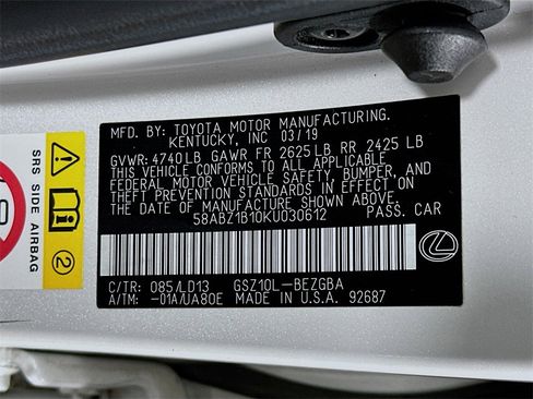Used 2019 Lexus ES 350 image 34