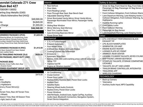 Used 2024 Chevrolet Colorado Z71 w/ Z71 Convenience Package 2 image 33