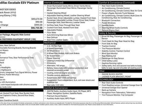 Used 2014 Cadillac Escalade ESV Platinum image 82