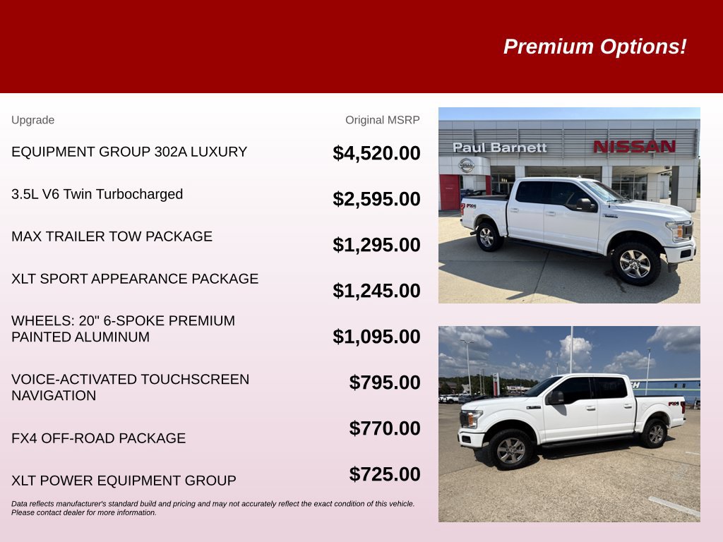 Used 2018 Ford F150 XLT w/ Equipment Group 302A Luxury AWD/4WD image 9