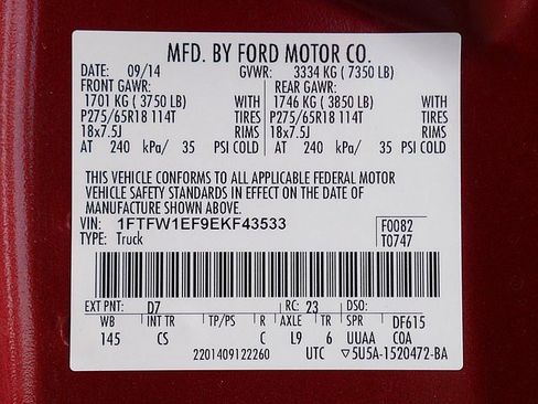 Used 2014 Ford F150 STX w/ Equipment Group 201A Mid image 55