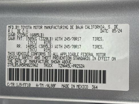 Certified 2024 Toyota Tacoma SR5 image 42