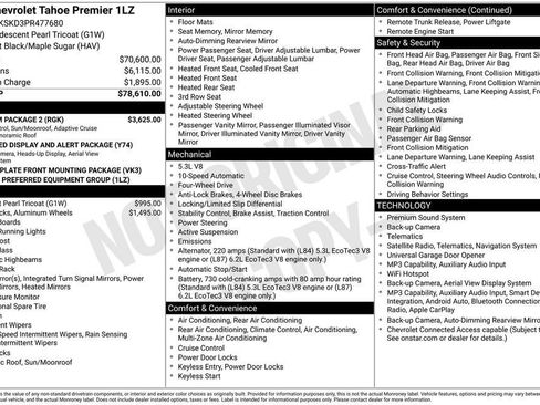 Used 2023 Chevrolet Tahoe Premier w/ Premium Package 2 AWD/4WD image 11