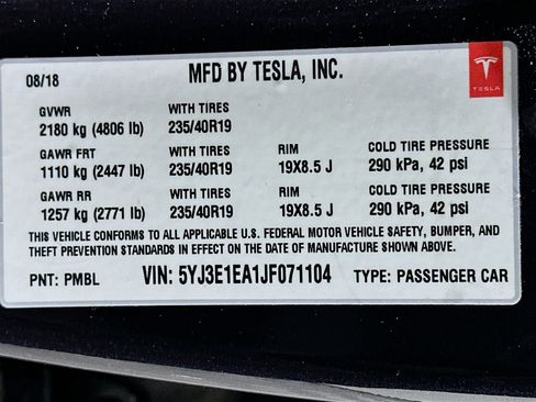 Used 2018 Tesla Model 3 Long Range image 12