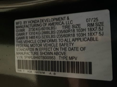Certified 2026 Honda Odyssey EX-L image 39