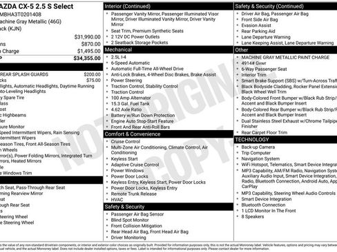 New 2026 MAZDA CX-5 Select AWD/4WD image 2