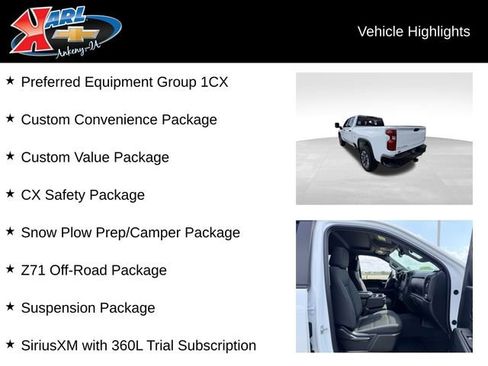 Used 2025 Chevrolet Silverado 2500 Custom w/ Custom Value Package AWD/4WD image 2