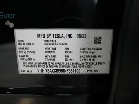 Used 2022 Tesla Model X Plaid AWD/4WD image 28