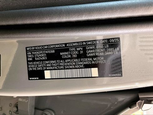 Used 2026 Volvo XC90 B6 Plus w/ Protection Package AWD/4WD image 20