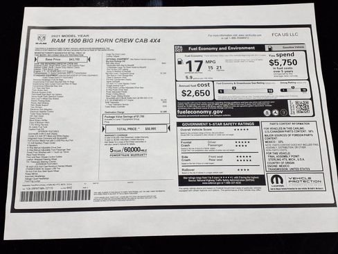 Certified 2021 RAM 1500 Big Horn AWD/4WD image 23