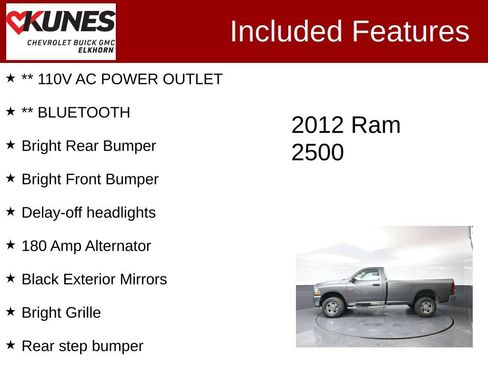 Used 2012 RAM 2500 ST w/ PWR & Remote Entry Group AWD/4WD image 2