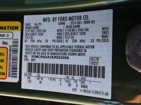 Used 2025 Ford Bronco Sport Badlands image 9