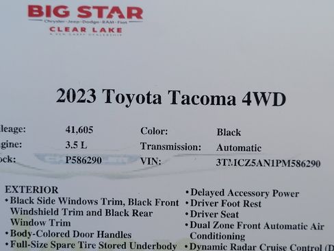 Used 2023 Toyota Tacoma 4x4 Double Cab image 32