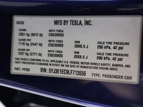 Used 2020 Tesla Model 3 Performance AWD/4WD image 39