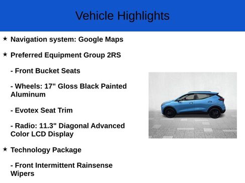 New 2027 Chevrolet Bolt RS w/ Technology Package FWD image 2