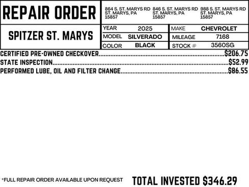 Used 2025 Chevrolet Silverado 1500 Custom w/ Turbomax Blackout Package image 5