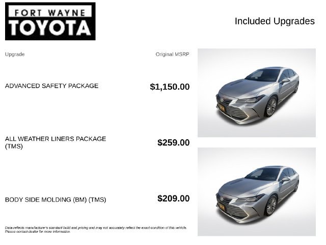 Used 2021 Toyota Avalon Limited w/ Advanced Safety Package FWD image 4